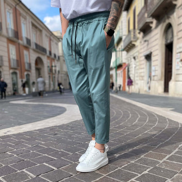 Pantalone Basic Verde acqua - FLAG STORE